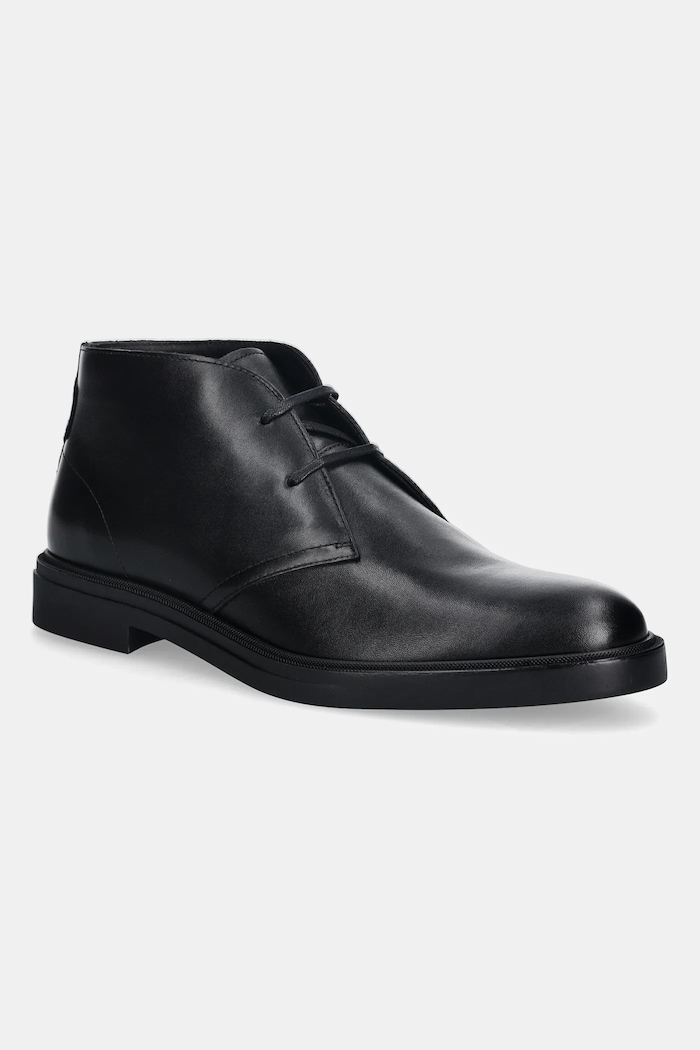 Kožené polobotky BOSS Calev elegantní černá 50552548.001