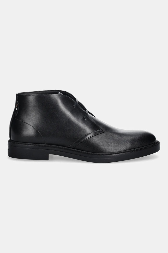 Kožené polobotky BOSS Calev 50552548.001 černá AW25