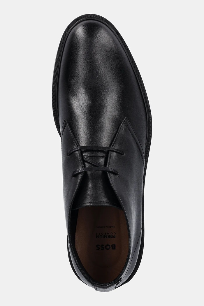 Kožené polobotky BOSS Calev černá 50552548.001
