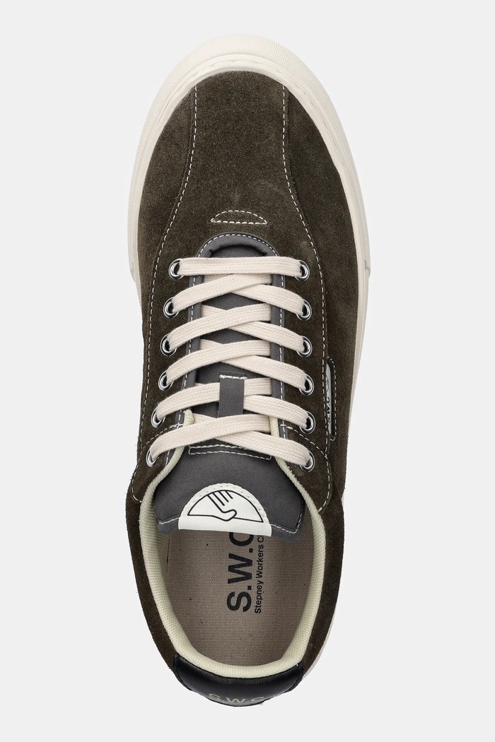 Tenisky Stepney Workers Club DELLOW 02 CUP SUEDE zelená YA21605