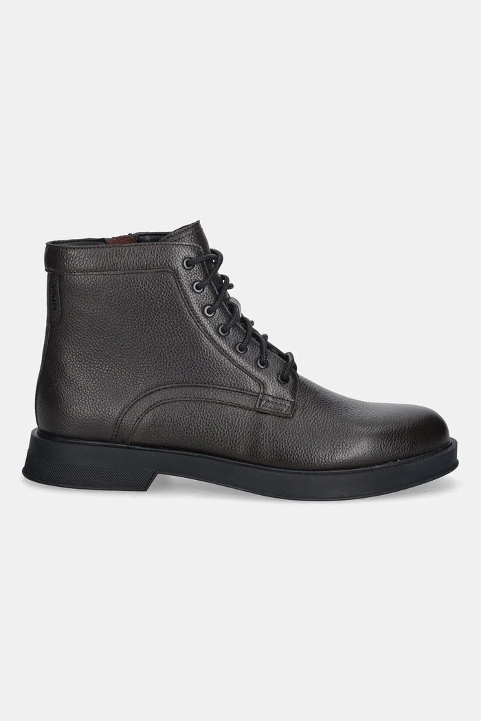 Kožená obuv HUGO Lenner 50552559.201 hnedá AW25