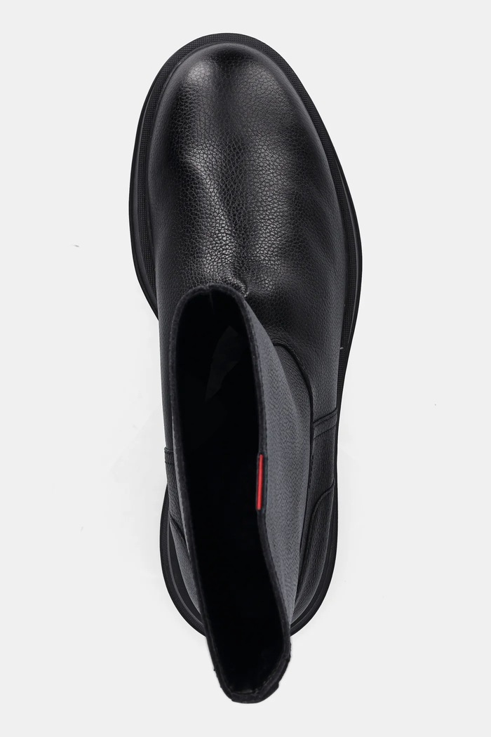 HUGO buty skórzane Lenner czarny 50552560.001