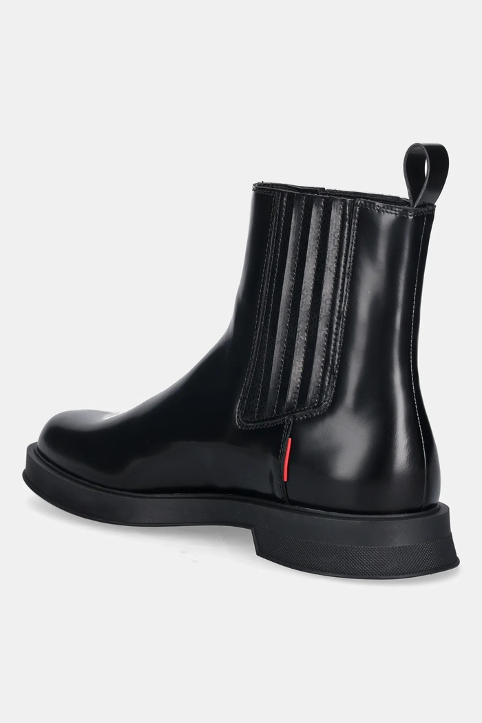 Încălțăminte HUGO ghete chelsea de piele Lenner 50552567.001 negru