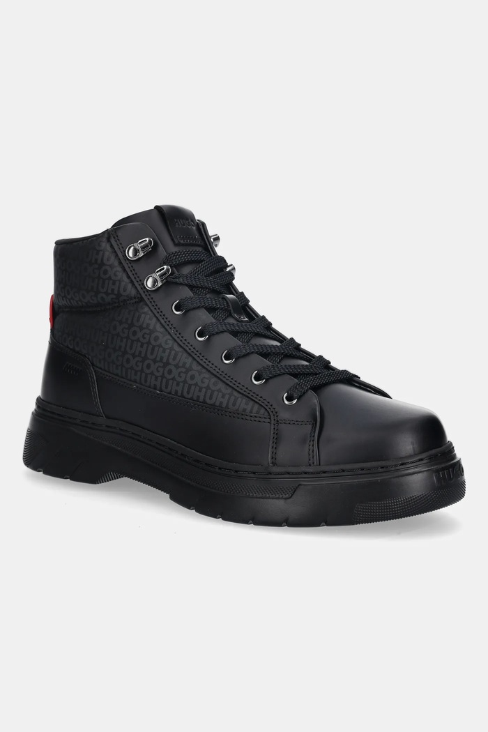 HUGO buty Urian skóra licowa czarny 50552644.001