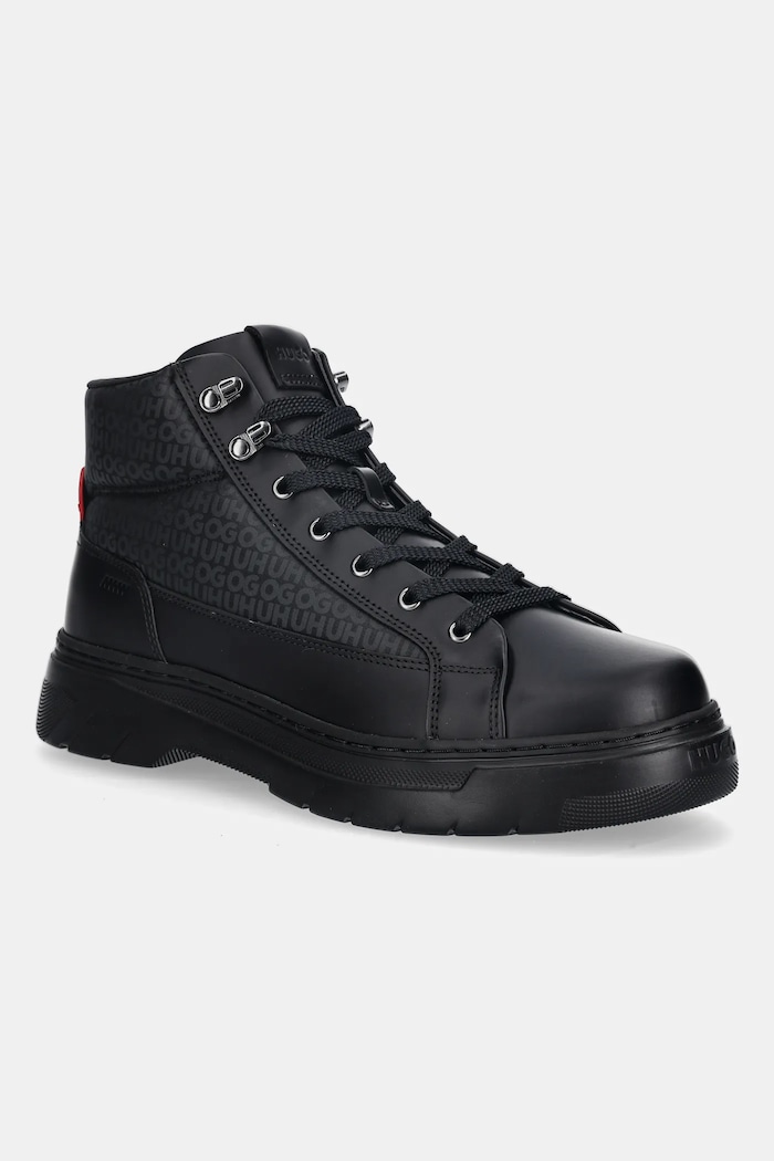 HUGO buty Urian skóra licowa czarny 50552644.001