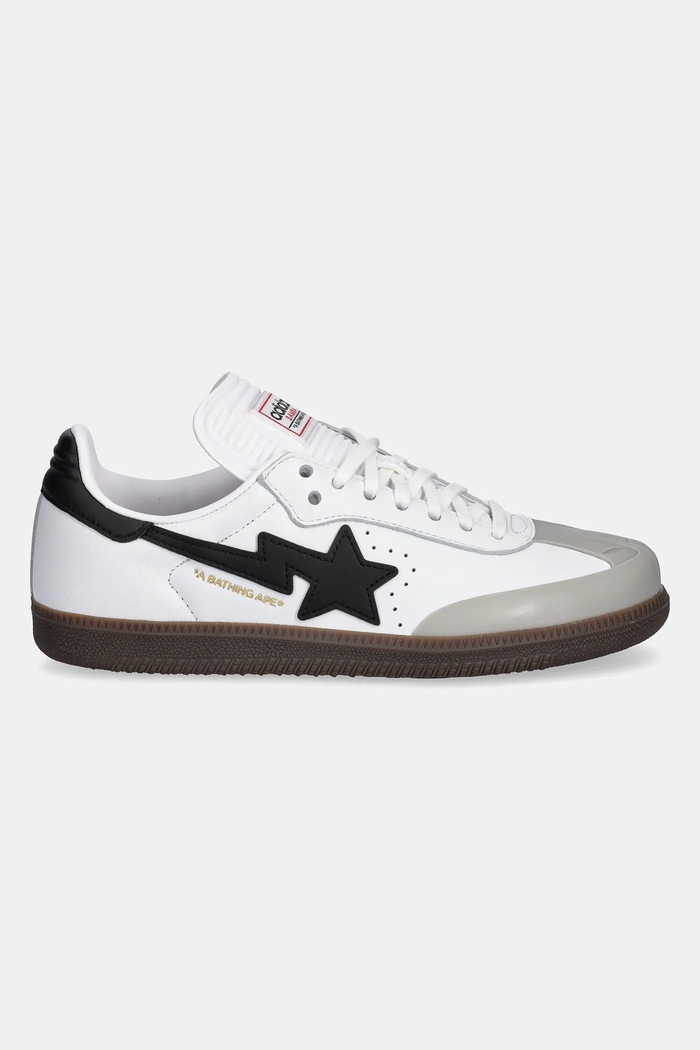 Δερμάτινα sneakers adidas Originals SAMBA BAPE JR9245 λευκό AW25