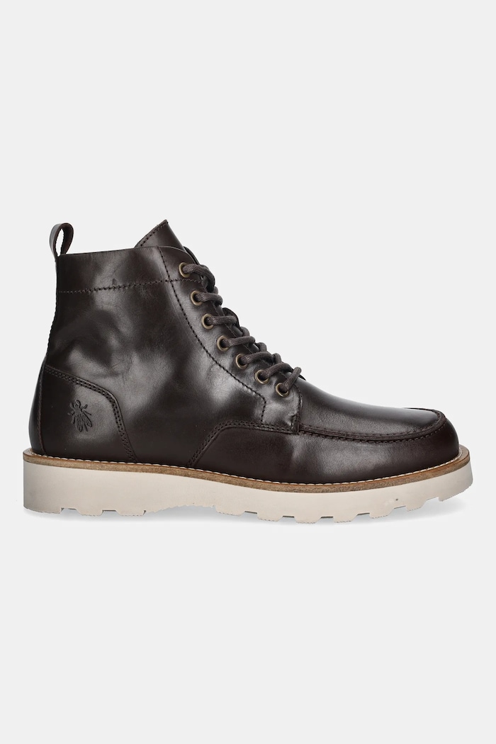 Kožené členkové topánky Fly London ROIK300FLY P145300000 hnedá AW25