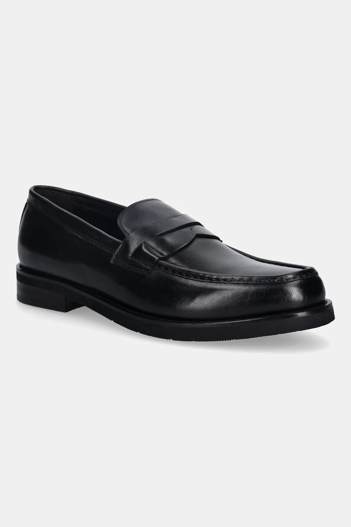 Kožené mokasíny Baldinini elegantné čierna U6B015P1VITE.0000
