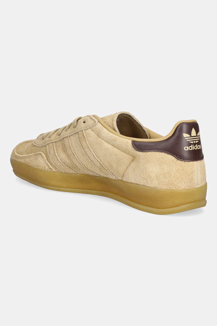 Încălțăminte adidas Originals sneakers din piele întoarsă Gazelle Indoor JQ8400 bej
