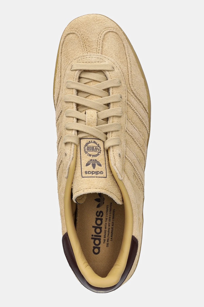 adidas Originals sneakers din piele întoarsă Gazelle Indoor bej JQ8400