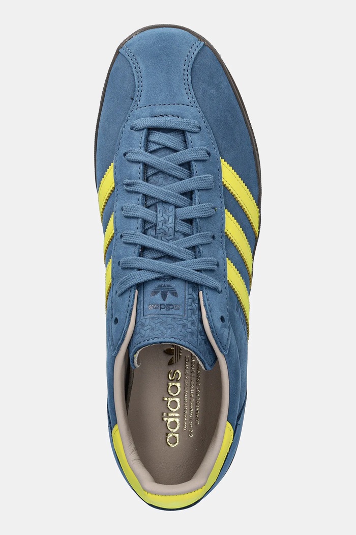 Кросівки з нубуку adidas Originals Gazelle Indoor Pro блакитний JR8838