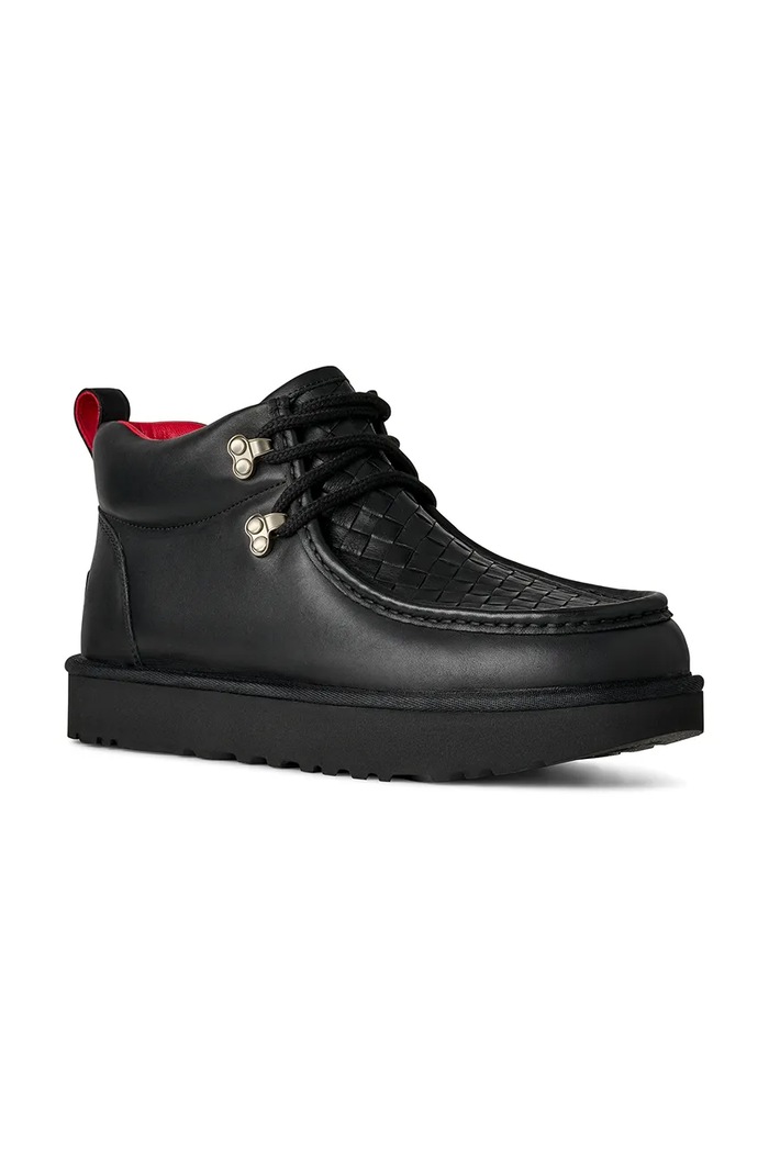 UGG nubuck half-shoes x Ambush Woven Boot 1176811.BLK black AW25