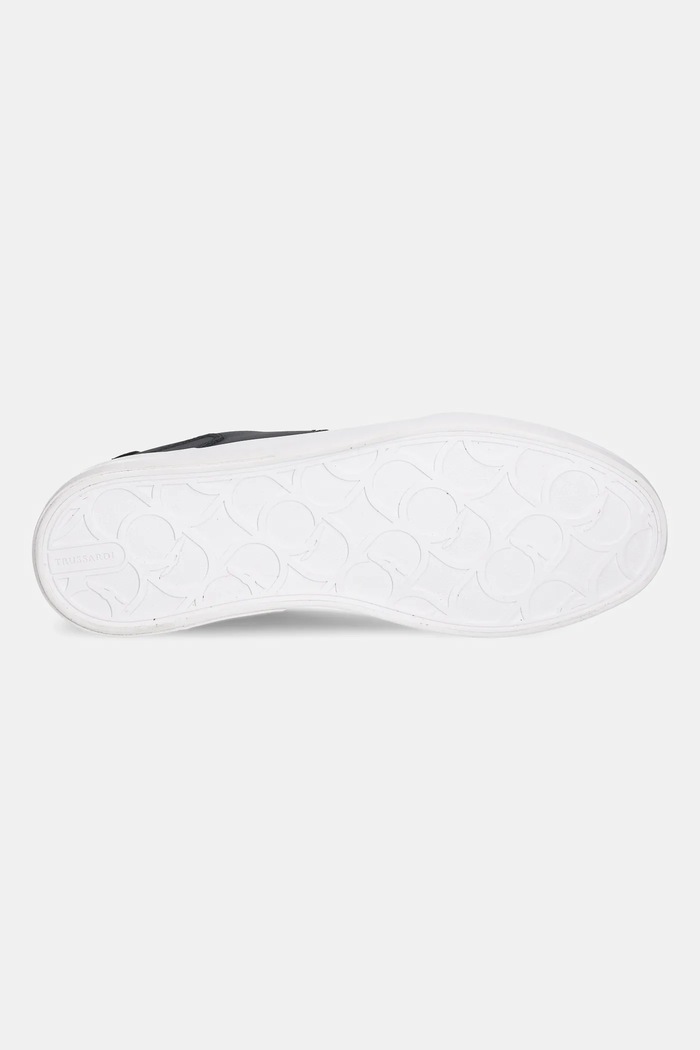 Kožené tenisky Trussardi N028S000928N.0Z3 čierna