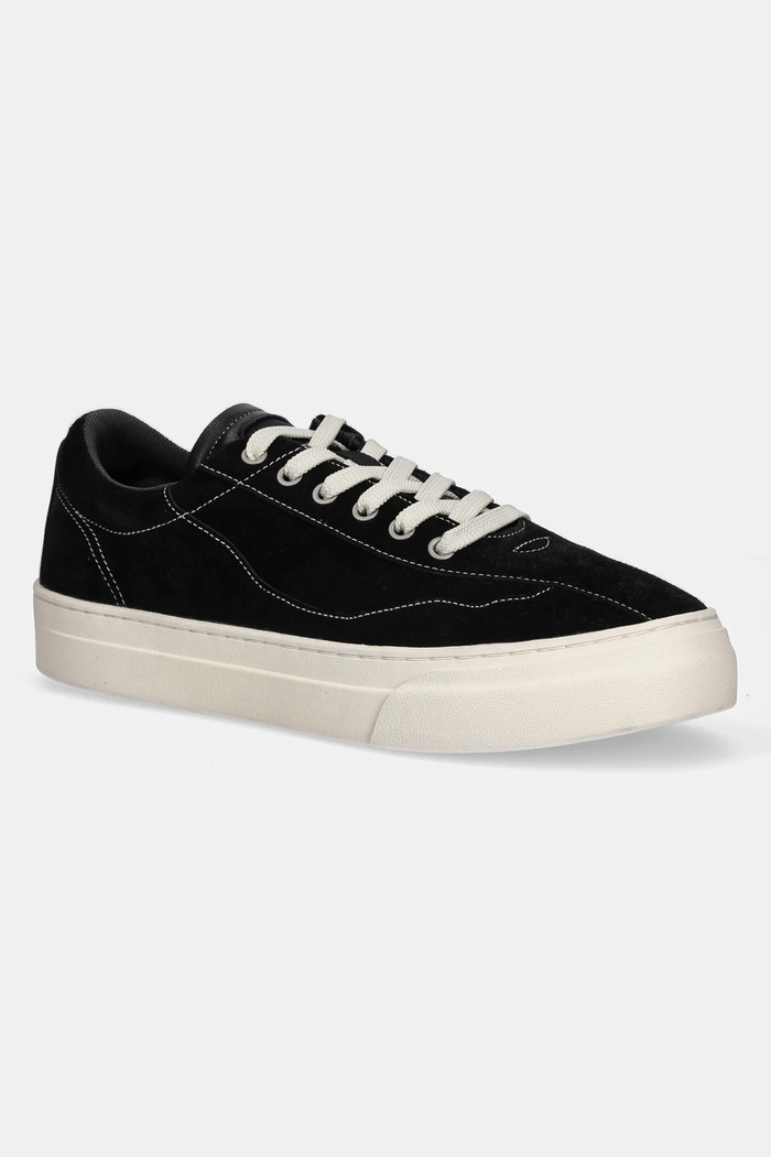 Stepney Workers Club scarpe da ginnastica in camoscio Omni Dellow Silk Suede bassa nero OM01015