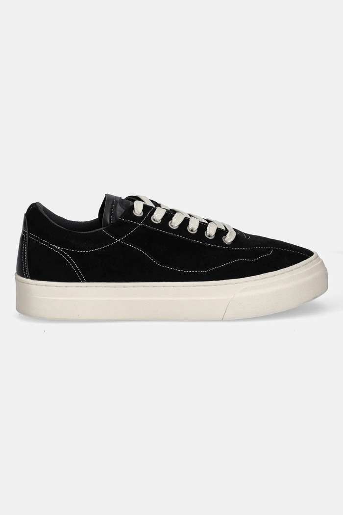 Stepney Workers Club scarpe da ginnastica in camoscio Omni Dellow Silk Suede OM01015 nero AW25