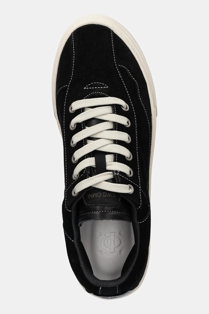 Stepney Workers Club scarpe da ginnastica in camoscio Omni Dellow Silk Suede nero OM01015