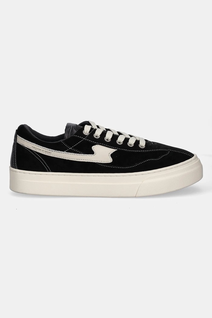 Σουέτ sneakers Stepney Workers Club Omni Dellow S-Strike Silk Suede OM03015 μαύρο AW25