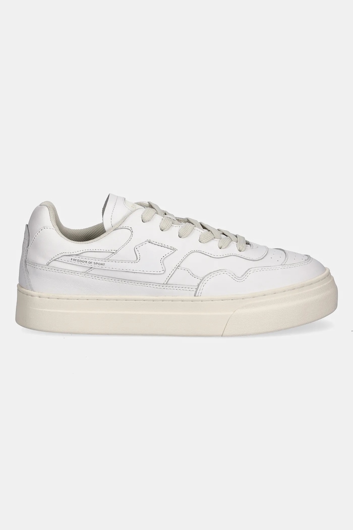 Πάνινα παπούτσια Stepney Workers Club Omni Pearl S-Strike Calf Leather OM04500 λευκό AW25
