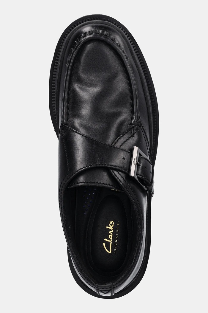 Clarks Originals leather shoes Badell Monk black 26183269