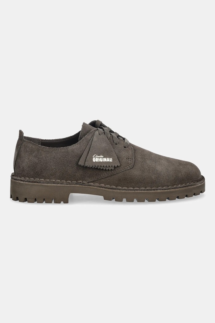 Половинки обувки от велур Clarks Originals Desert Rock Lo 26178198 кафяв AW25