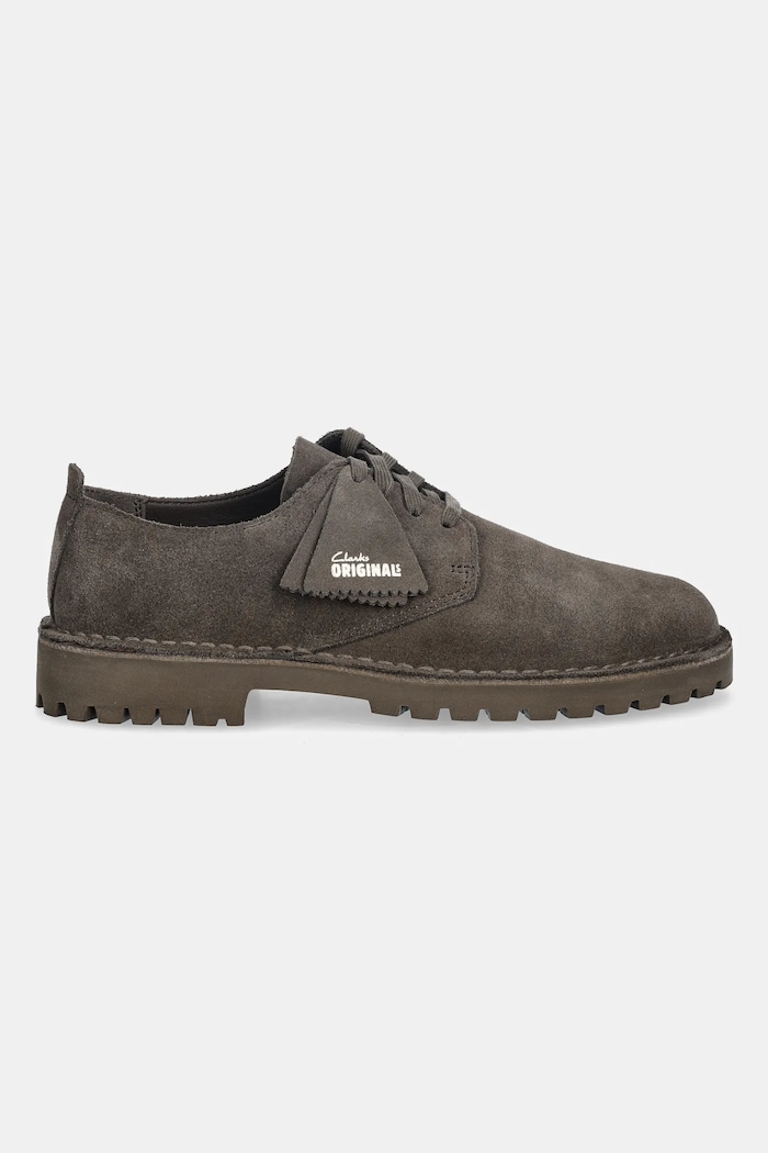Половинки обувки от велур Clarks Originals Desert Rock Lo 26178198 кафяв AW25