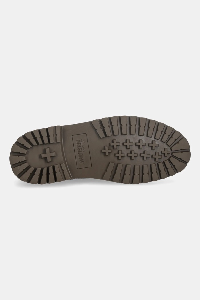 Половинки обувки от велур Clarks Originals Desert Rock Lo 26178198 кафяв