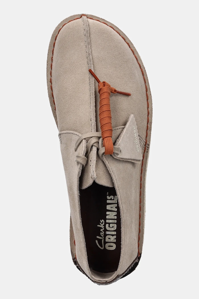 Clarks Originals półbuty zamszowe Desert Trek beżowy 26178478