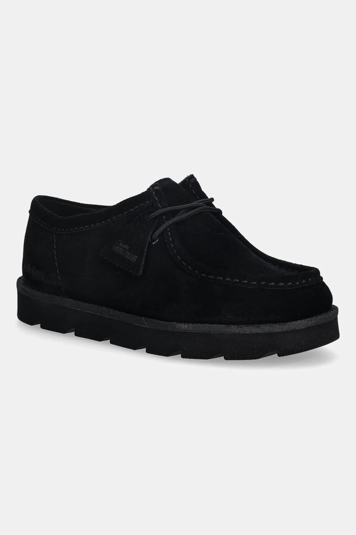 Σουέτ κλειστά παπούτσια Clarks Originals Meare Walla casual μαύρο 26183761