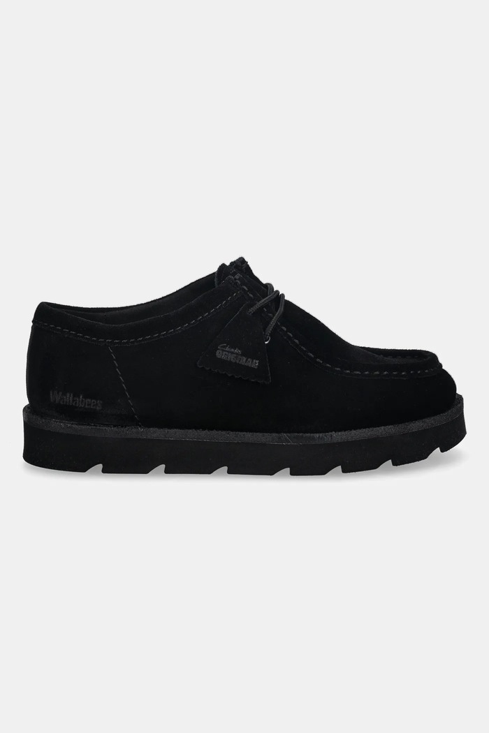 Σουέτ κλειστά παπούτσια Clarks Originals Meare Walla 26183761 μαύρο AW25