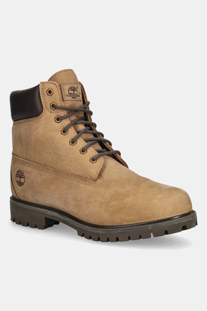 Timberland stivali alti in pelle nubuk beige TB0A6G1RAFH1