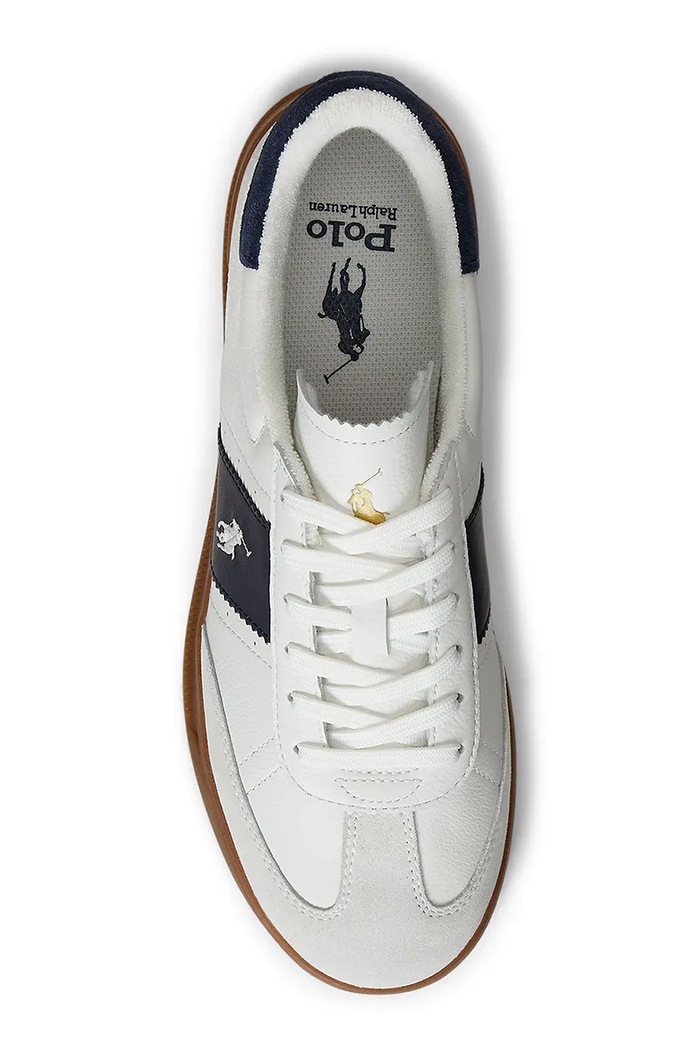Polo Ralph Lauren sneakersy skórzane Hrt Aera Pp biały 809973706