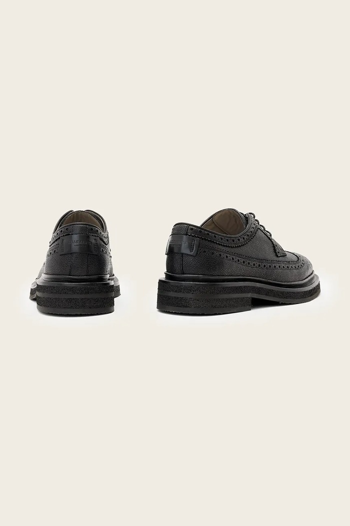 Παπούτσια Δερμάτινα κλειστά παπούτσια AllSaints Escher Brogue M047FD μαύρο
