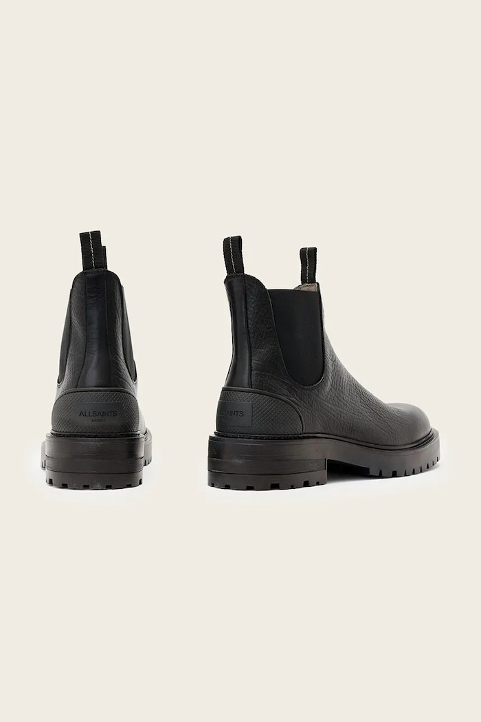Παπούτσια Δερμάτινες μπότες τσέλσι AllSaints Mccoy Chelsea Boot M044FD καφέ