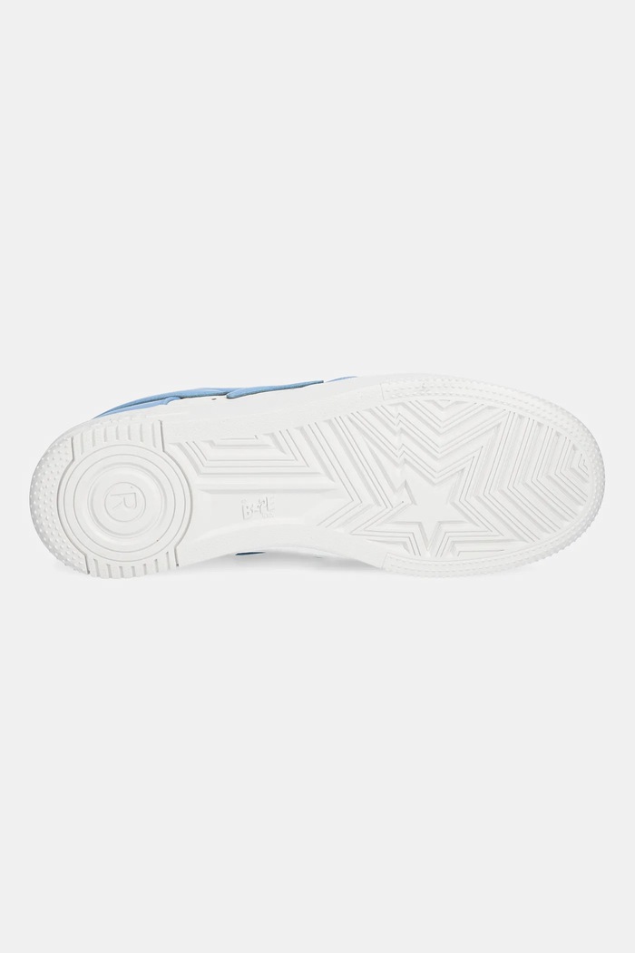 Кожаные кроссовки A Bathing Ape BAPE STA #3 1L30191305 голубой