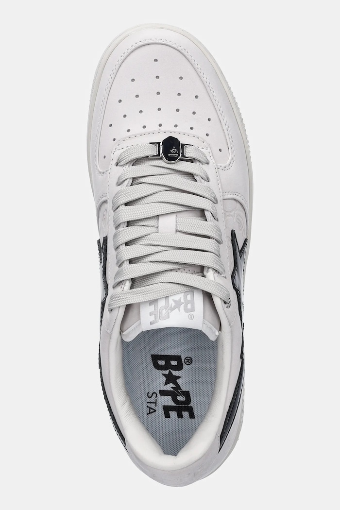 Δερμάτινα sneakers A Bathing Ape BAPE STA #4 λευκό 1L30191310