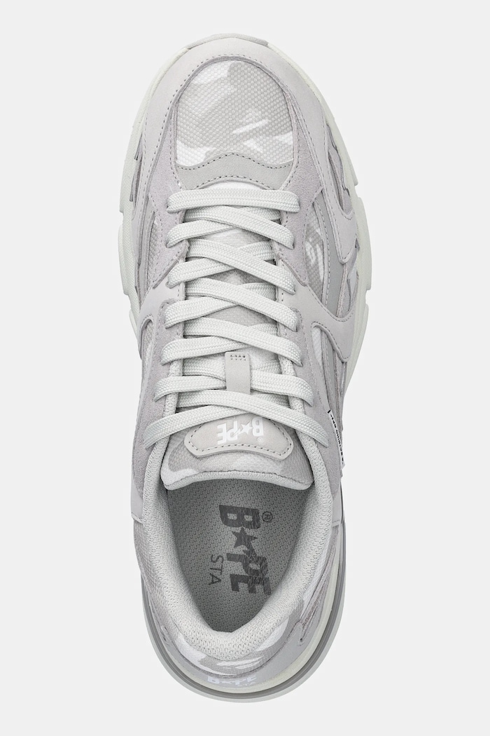 Шкіряні кросівки A Bathing Ape BAPE Shark STA #1 сірий 1L30191319