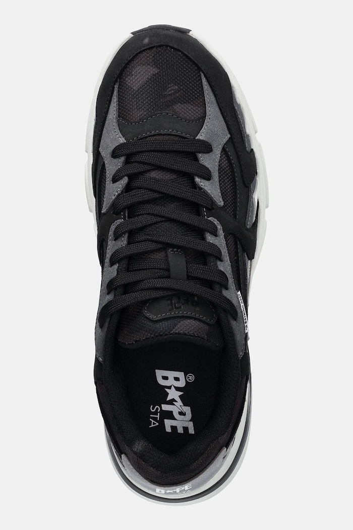 Δερμάτινα sneakers A Bathing Ape BAPE Shark STA #1 μαύρο 1L30191319