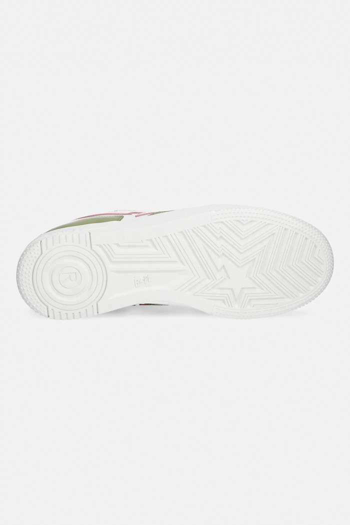 Шкіряні кросівки A Bathing Ape BAPE STA ICON #2 001FWL301307M зелений