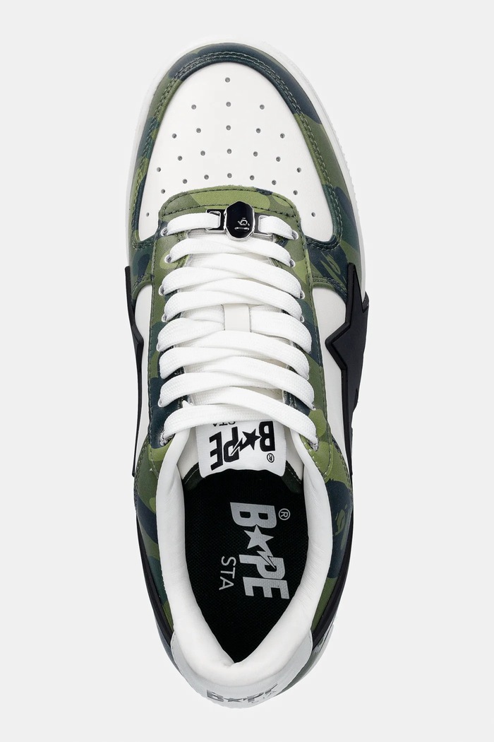 Кроссовки A Bathing Ape BAPE STA OS #1 зелёный 001FWL301308M