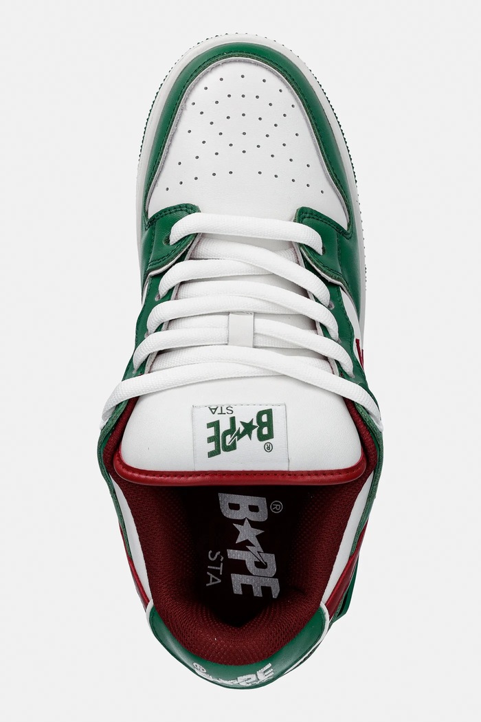 Δερμάτινα sneakers A Bathing Ape NEW BAPE SK8 STA #1 πράσινο 001FWL301311M