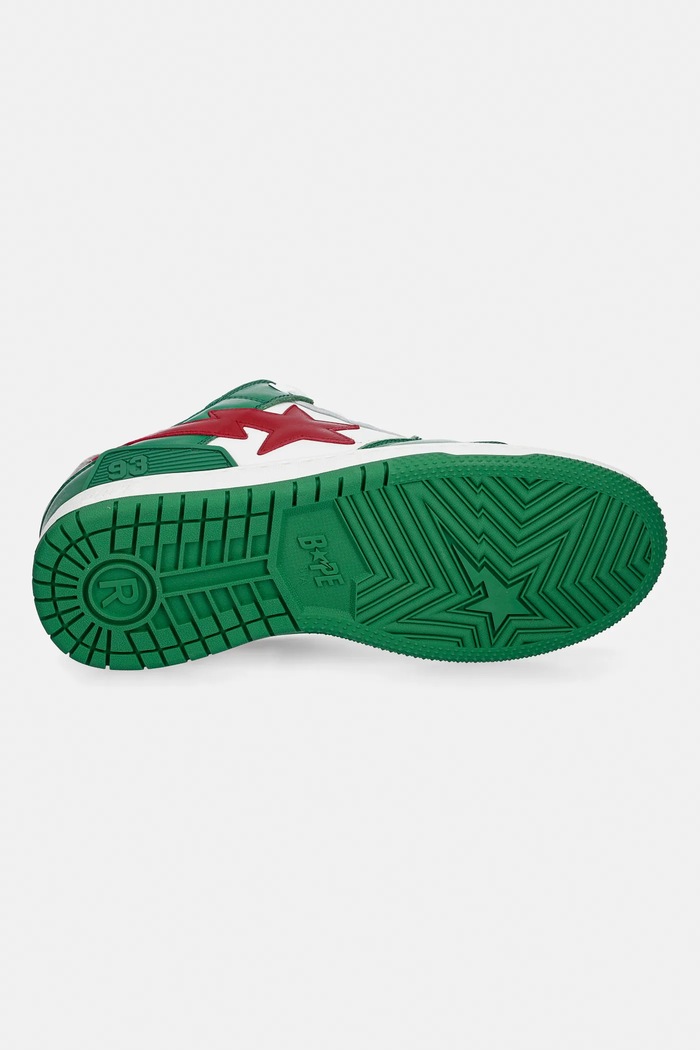 Δερμάτινα sneakers A Bathing Ape NEW BAPE SK8 STA #1 001FWL301311M πράσινο
