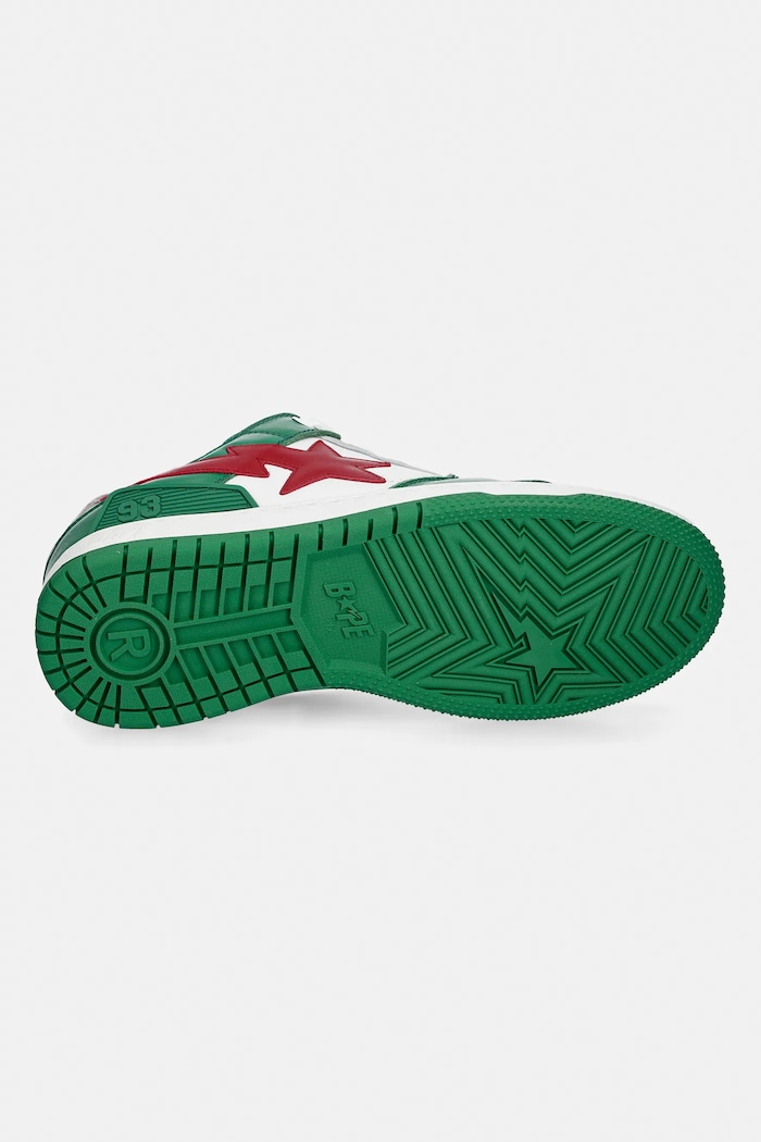 Δερμάτινα sneakers A Bathing Ape NEW BAPE SK8 STA #1 001FWL301311M πράσινο