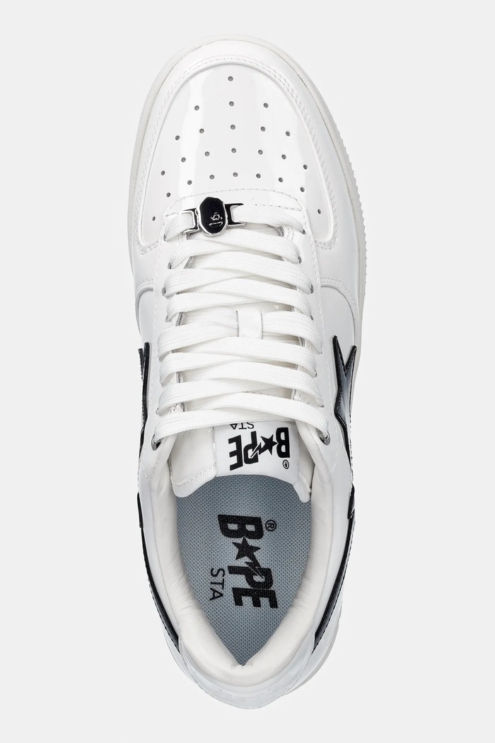 Шкіряні кросівки A Bathing Ape BAPE STA #1 білий 001FWL801301M