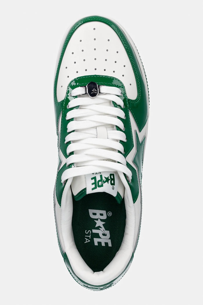 Δερμάτινα sneakers A Bathing Ape BAPE STA ICON #1 πράσινο 001FWL801305M