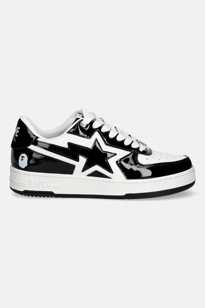 Кожаные кроссовки A Bathing Ape BAPE STA ICON #1 001FWL801305M чёрный AW25