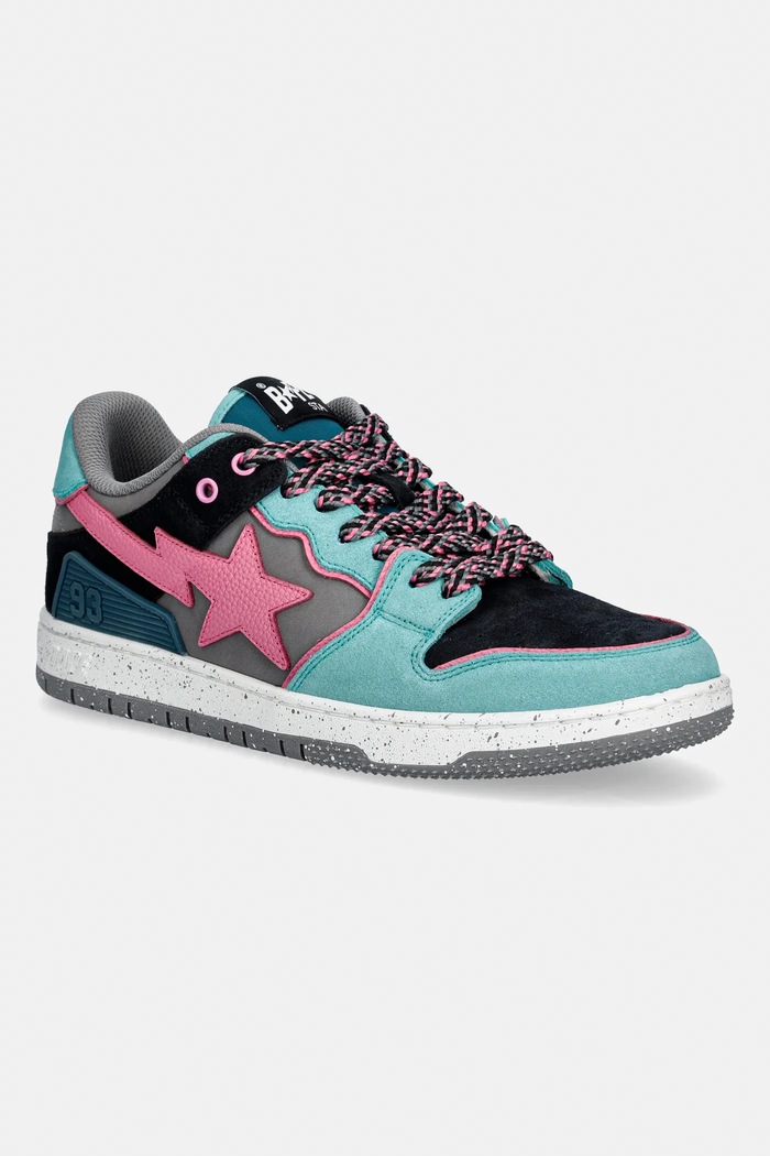 Δερμάτινα sneakers A Bathing Ape BAPE SK8 STA #1 επικαλυμμένο δέρμα μπλε 001FWL801312M