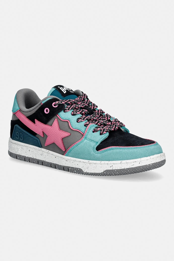 Δερμάτινα sneakers A Bathing Ape BAPE SK8 STA #1 επικαλυμμένο δέρμα μπλε 001FWL801312M