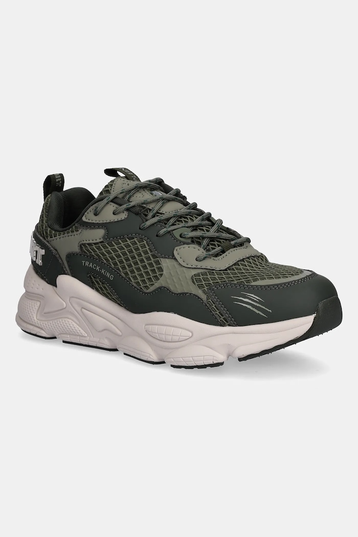 PLEIN SPORT sneakersy Track-King imitacja skóry licowej zielony USC0800.STE003N.65