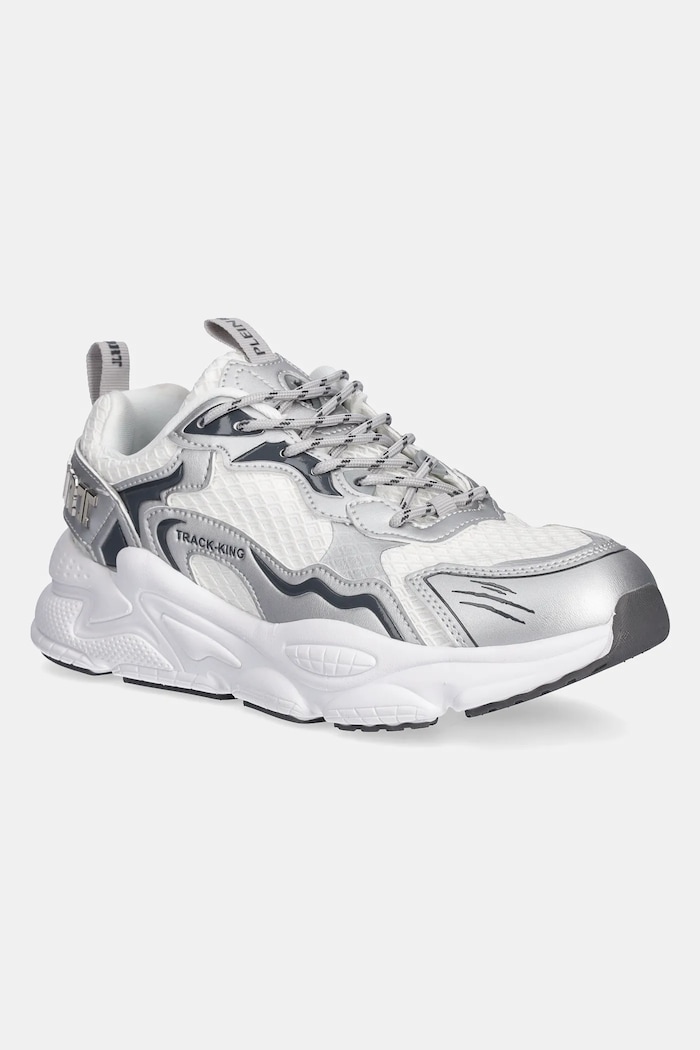 Tenisky PLEIN SPORT Track-King Chrome textilný biela USC0843.STE003N.0170