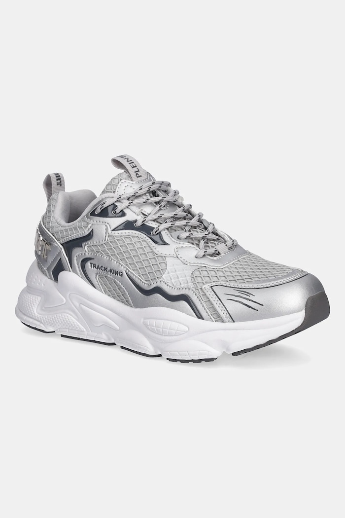 Tenisky PLEIN SPORT Track-King Chrome textilný strieborná USC0843.STE003N.70
